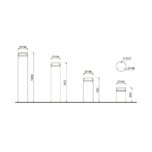 Новый популярный дизайн, электрический водонепроницаемый светодиодный солнечный боллард с оптической линзой, IP65, уличный ландшафтный светильник из алюминия, аккумулятор LiFePO4, 5 лет гарантии - Product Image 4