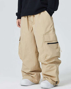 Pantalon de ski professionnel d'extérieur coupe-vent, écologique et respirant, unisexe, 100 % coton, pour le patinage décontracté, pour homme - Product Image 4