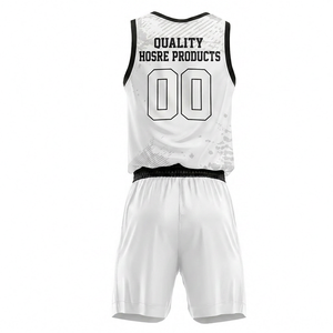 Uniforme de basket-ball personnalisé fabriqué au Pakistan pour hommes, manches courtes, anti-UV, 100% polyester, design et logo personnalisés - Product Image 4