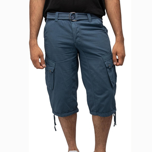 Pantalones Cortos Cargo para Hombre, de Cintura Elástica, Secado Rápido, Cintura Media, Casuales, Deportivos, con Bolsillos, Personalizables, 100% Lona de Algodón - Product Image 1
