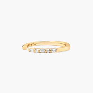 Channel Set <b>Open</b> Diamond Wedding <b>Ring</b> In Rose Gold - Product Image 2