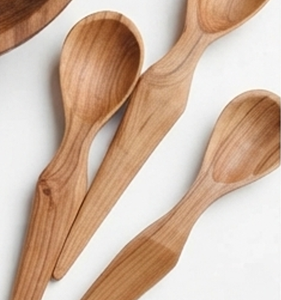 Ensemble de bols à mélanger en bois faits à la main de qualité supérieure avec cuillères assorties, design minimaliste, ustensiles de cuisine durables pour un usage quotidien - Product Image 2