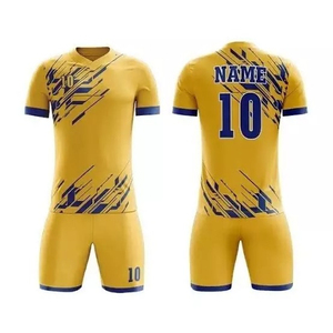 Conjunto de Camiseta de Fútbol Sublimada Personalizada OEM de Alta Calidad para Hombre, Cuello en V, Manga Corta, Absorbe la Humedad, Ajuste Atlético, para Todas las Temporadas - Product Image 1