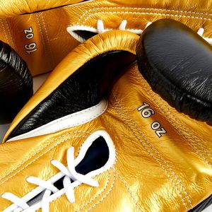 Guantes de Boxeo de Encaje de Alta Calidad en Oferta, con Logotipo Personalizado, de Cuero Vacuno, para Adultos, para Entrenamiento y Competencia - Product Image 4