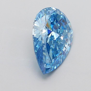 Diamant de laboratoire de forme poire bleu vif de 3,03 carats VS 2, coupe excellente, bleu vif fantaisie - Product Image 5