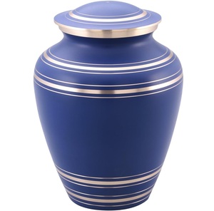 Urna Funeraria de Metal Azul para Cenizas de Adultos, Estilo Americano/Europeo - Product Image 2