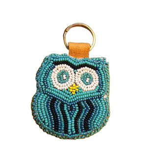 Handmade Artisan Keyring Colorful Beaded Embroidery Vintage Inspired Decorative Charm for <b>Handbag</b> <b>Backpack</b> Customized for <b>Style</b> - Product Image 2