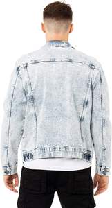 Fashion Men Winter Canvas Denim <b>Jacket</b> for Man Stand <b>Slim</b> <b>Fit</b> Ripped Vintage Outerwear Custom Front High Quality Classic - Product Image 3