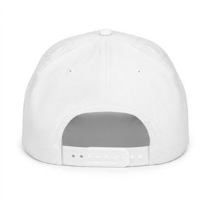 Gorra de Béisbol Blanca Personalizada de 6 Paneles – Gorra Deportiva Ajustable con Cierre a Presión, Logotipo Bordado y Detalle de Cuerda - Product Image 5