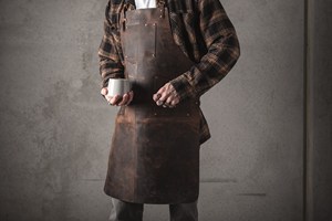 Professional Luxury Leather <b>Apron</b> for <b>BBQ</b> Grill Chef Lightweight Durable Adjustable Handmade Vintage Design LPN-0242 - Product Image 4