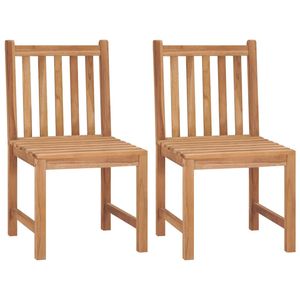 2 chaises de patio en bois de teck massif - Product Image 1