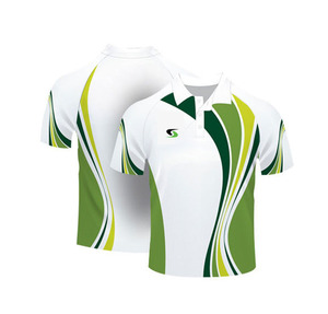 Chemise à manches courtes unie respirante en tricot personnalisé, 100% polyester, séchage rapide, broderie personnalisée, uniforme de sport, de golf, de travail, unisexe - Product Image 1