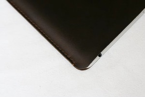 Factory Wholesale Custom Logo Vintage Business Sling Genuine Leather Durable <b>Laptop</b> <b>Sleeve</b> for Men Protective Design LS-0248 - Product Image 2
