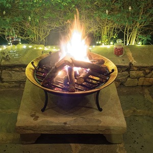 Stylish Geometric Metal <b>Fire</b> <b>Pit</b> for Contemporary Outdoor Decor - Product Image 1