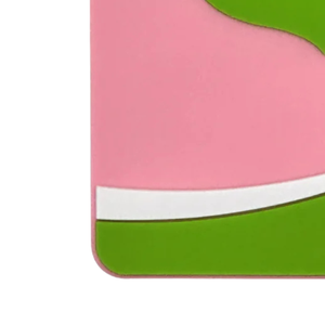 Grande étiquette de bagage en PVC rose et vert avec motif feuille de lierre, porte-carte d'identité et d'adresse, accessoire de voyage pour valise - Product Image 3