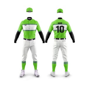 Best Selling Men's <b>Baseball</b> Uniform <b>Sets</b> Breathable Quick Dry Customized Logo Team Wear 100% Polyester 220g at low price - Product Image 3