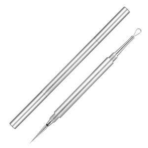Herramienta Profesional de Acero Inoxidable para Eliminar Puntos Negros, Extractor de Comedones de Doble Punta, Eliminador de Acné, Espinillas y Puntos Blancos, Cuidado Facial de la Piel - Product Image 3