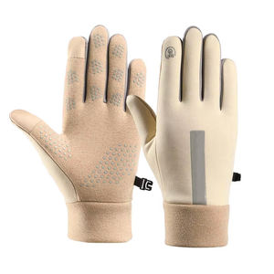 Guantes cálidos con pantalla táctil para mujer, guantes térmicos de invierno, guantes con pantalla táctil, resistentes al agua, resistentes al viento, guantes cálidos antideslizantes para montar - Product Image 1