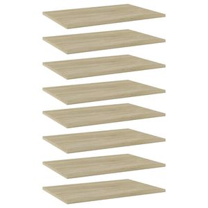 Tavole da libreria 8 pezzi 23.6 "x 15.7" x 0.6 "in legno ingegnerizzato - Product Image 1