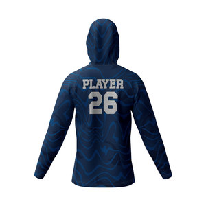Personalized Custom Printed Hooded Full Sleeve Unisex Basketball Practice Shooter Shirts Breathable Moisture Wicking Quick Dry - Product Image 3