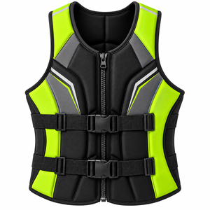 Gilet de plongée pour hommes et femmes, gilet d'entraînement de natation, veste de flottabilité en néoprène pour sports nautiques, gilet de sauvetage léger et réglable - Product Image 4