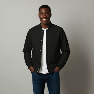 Chaqueta Varsity 2026, 100% Poliéster, para Hombre, Color Sólido, Ligera, Cómoda y Transpirable, Chaqueta de Invierno para Hombre - Product Image 5