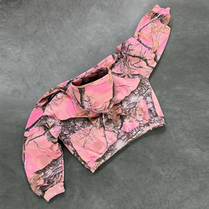 Ensemble de survêtement unisexe en coton camouflage imprimé DTG sur toute la surface, haute qualité, personnalisé par les fabricants - Product Image 4