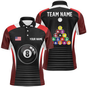 Camiseta de Billar Personalizada, Deportiva, de Alta Calidad, de Algodón y Poliéster, Jersey de Club de Snooker, Secado Rápido, Transpirable, con Diseño Impreso - Product Image 2