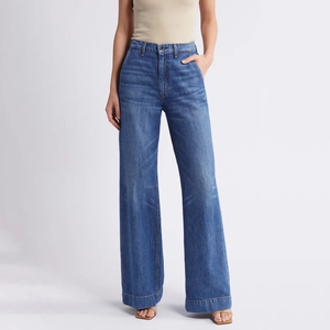 Pantalones Vaqueros de Corte Holgado para Mujer, Personalizados, OEM/ODM, Alta Calidad, Cómodos y Elegantes, Precio de Fábrica, Proveedor de Ropa - Product Image 4