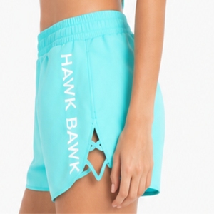 Custom <b>Women's</b> <b>Swim</b> <b>Shorts</b> Turquoise Sport <b>Shorts</b> Elastic Waist Quick Dry Knitted With Pockets Breathable Lightweight <b>Swim</b> <b>Short</b> - Product Image 3