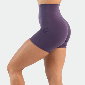 <b>Women's</b> Yoga Biker <b>Shorts</b> High Waisted <b>Compression</b> Embroidered Breathable Eco-Friendly Stretch Fitness Training Running Athletic - Product Image 6