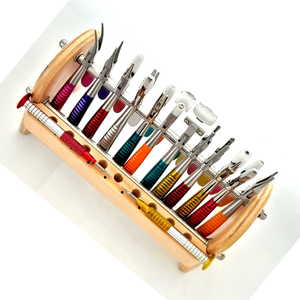 Ensemble d'outils optiques de qualité supérieure pour opticiens allemands, 14 pièces, pinces optiques, avec support, acier inoxydable, kit de précision professionnel - Product Image 3