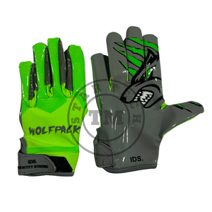 Elite <b>Grip</b> American Football Receiver Lineman <b>Gloves</b> <b>with</b> Butyl Bladder and High Air Retention for Youth & Adults Outdoor Play - Product Image 2