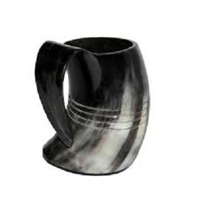 Taza de cuerno orgánico de tacto real, inspirada en el diseño de animales pulidos, para hotel, hogar, vikingo, India - Product Image 1