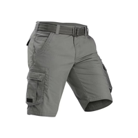 Shorts cargo tactiques pour hommes, 100% coton, séchage rapide, style militaire, multi-poches, respirants, décontractés, pour l'été, la randonnée