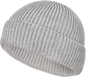 Unisex <b>Beanie</b> Knitted Solid Color Winter Hat 100% Cotton Casual Adult 56-58CM Computer Breathable & <b>Waterproof</b> Cycling - Product Image 5