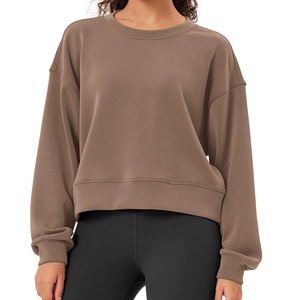 Wholesale Plus Size Embroidered Washed Vintage Fashion Casual Crewneck Long Sleeve Terry Fabric Cotton Eco-Friendly Sweatshirt - Product Image 1