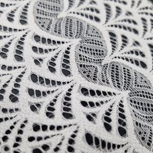 Cinta Elástica de Encaje Geométrico Festoneado de Nylon y Spandex de 13.5cm, Banda de Encaje Elástica de Punto por Urdimbre para Lencería y Sujetadores - Product Image 3
