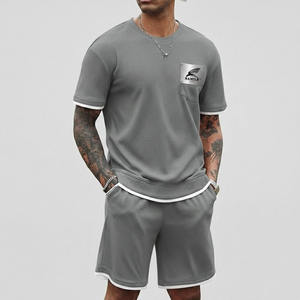 Ensemble de t-shirt et short pour homme de haute qualité, doux, à séchage rapide, imprimé, à bas prix - Product Image 6