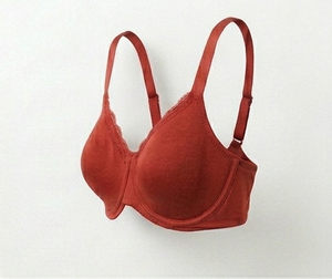 Soutien-gorge sans armatures rouge sans coutures pour femme, bonnet complet, bretelles réglables, dos en Y, maintien quotidien, lavable en machine - Product Image 4