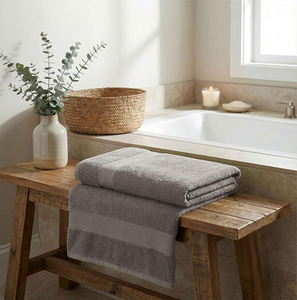 Serviettes de bain en coton pour hôtel, 600-800 GSM, absorbantes, épaisses, douces, de luxe, vente en gros, fournisseur OEM - Product Image 1