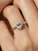Bague de fiançailles en argent avec opale naturelle, diamant, style Art Déco, bijoux de mariée de luxe pour mariage et occasions spéciales
