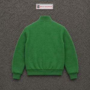 Chaqueta Varsity Verde Satinada Personalizada con Textura, Chaqueta Bomber de Béisbol para Hombre, Mujer, Unisex, Moda Urbana, Ropa de Abrigo, Invierno, Casual - Product Image 6