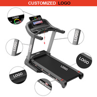 Cinta de Correr Comercial de 3.0HP y 21.5 Pulgadas con Pantalla LED Mejorada, para Gimnasio y Uso Doméstico, con Cargador Inalámbrico, Venta Caliente de Fábrica