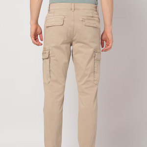 Pantalones Cargo para Hombre de Tela de Algodón Resistente, Corte Ajustado, Cintura Recta, Ecológicos, Resistentes, para Actividades al Aire Libre, Estilo Urbano - Product Image 3