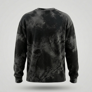 Proveedor de Sudaderas Térmicas con Efecto Ácido y Cuello Redondo para Hombre, Venta al Por Mayor de Ropa con Etiqueta Privada - Product Image 2