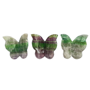 Natural Rainbow Fluorite 3D Butterfly Carving Handmade Feng Shui 1.5-2 Inch Polished <b>Crystal</b> Gemstone Decor Gift Wholesale - Product Image 2