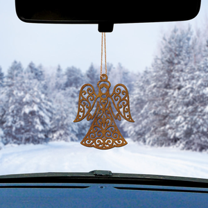 Décorations de Noël rustiques vintage en métal découpé au laser, ornements suspendus pour arbre, pour fêtes et décoration intérieure, décorations de Noël - Product Image 4