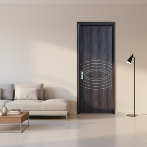 Porte en composite bois-plastique (WPC) de 40 mm d'épaisseur, finition minimaliste, insonorisée, imperméable, anti-poussière, anti-moisissure, pour salle de bain et cuisine - Product Image 2
