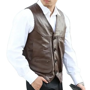 Chaleco de Motocicleta de Cuero Genuino para Hombre EDGECO INTERNATIONAL EI-SS-1092, Tejido de Lona, Resistente al Viento e Impermeable - Product Image 3